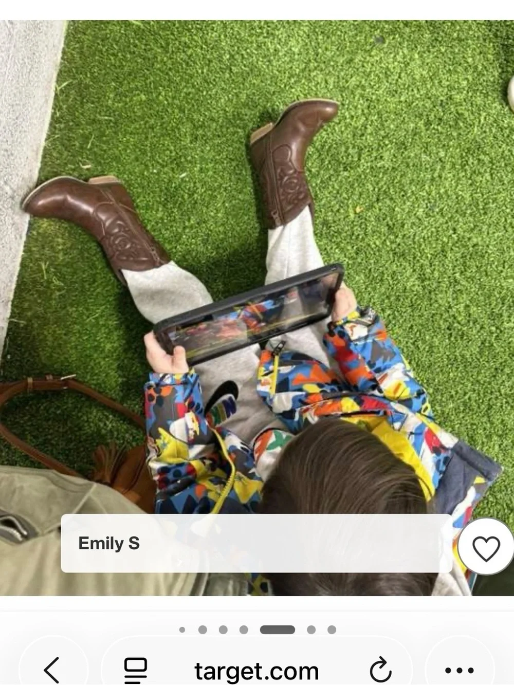 Kids brown Montana Western boot